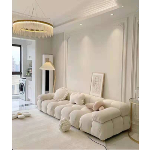 Nordic fabric module sofa simple modern small apartment sofa medieval furniture living room online celebrity bedroom sofa chair