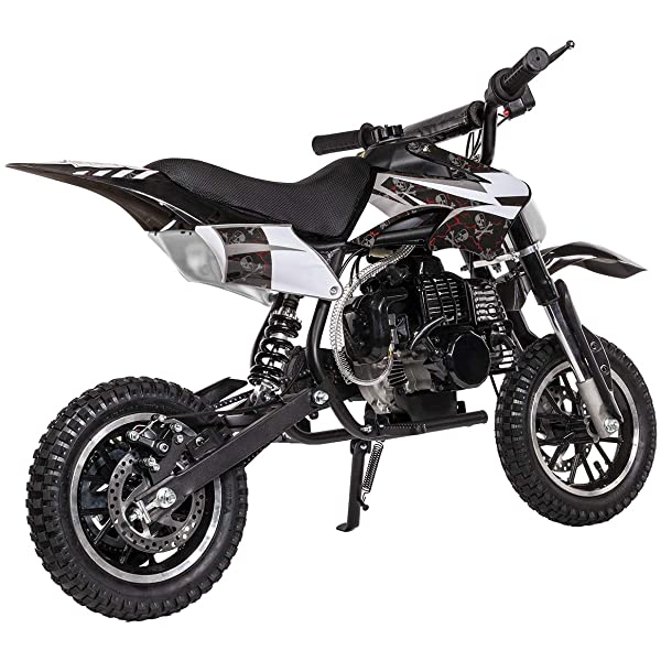 XtremepowerUS 49CC 2-Stroke Gas Power Mini Pocket Dirt Bike Dirt Off Road Motorcycle Ride-on (Blue)